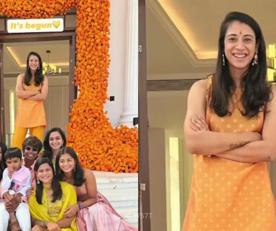 Smriti Mandhana Haldi Ceremony